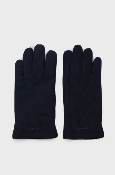 Мужские темно-синие шерстяные перчатки MELTON GLOVES Синий S-M Gant 9930050