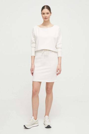 Платье Dkny цвет бежевый mini прямая Платье Dkny цвет бежевый mini прямая