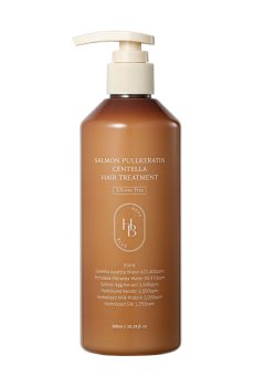 Восстанавливающая маска-кондиционер для волос HEVEBLUE Salmon PullKeratin Centella Hair Treatment, 300 мл