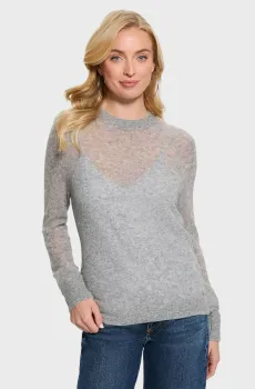 Женский серый шерстяной джемпер Серый XS Guess W5RR06.Z3HQ0;LMGY