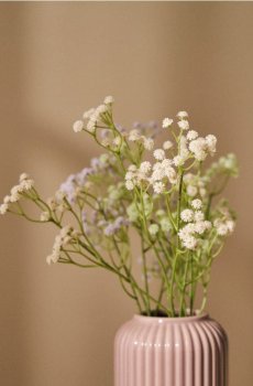 Декоративна рослина у формі гілки - пастельний рожевий