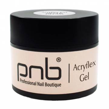 Полигель для наращивания ногтей PNB Acryflex Gel, Silver Gleam, 15 мл