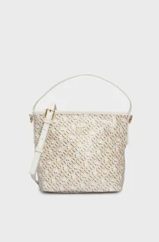 Женская сумка с узором TH MONOPLAY LEATHER BUCKET MONO Разноцветный ONESIZE Tommy Hilfiger AW0AW16200