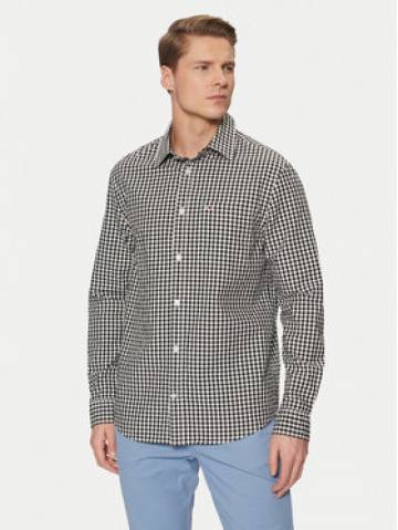 Tommy Jeans Сорочка Poplin Check DM0DM21115 Чорний Regular Fit Tommy Jeans Сорочка Poplin Check DM0DM21115 Чорний Regular Fit