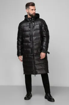 Мужский черный пуховик Черный 52 Karl Lagerfeld 512503.455000;990