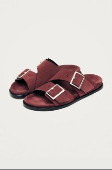 Замшевые шлепанцы Alohas Alba