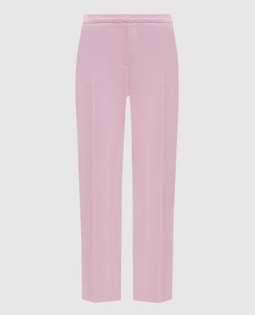 Розовые чиносы из шерсти и шелка