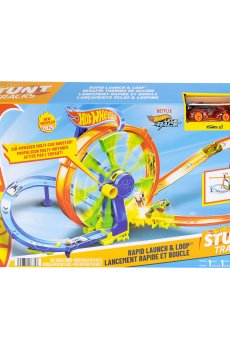 Игровой набор Hot Wheels Stunt Tracks Гонки на виражах, от 4 лет (JBX65)