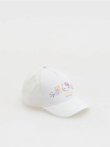 Reserved - Кепка з козирком Hello Kitty - кремовий - 936EW-01X