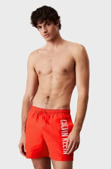 Мужские красные плавательные шорты Красный L Calvin Klein KM0KM01092