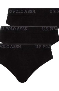 Трусы-слипы мужские U.S. Polo Assn. 83057, Black, размер M, 3 шт