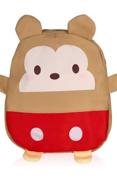 Детский рюкзак Jun Bags Обезьяна, коричнево-красный, 27*23*15 см (25IMS023)