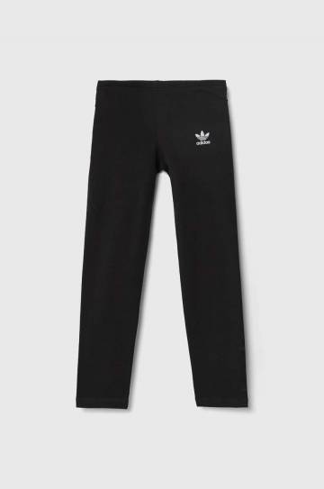 Детские леггинсы adidas Originals цвет чёрный однотонные IW3504 Детские леггинсы adidas Originals цвет чёрный однотонные IW3504