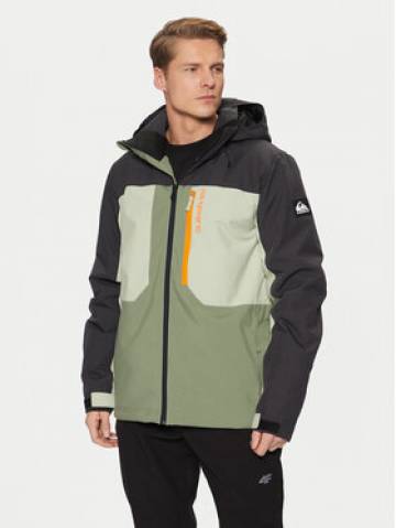Quiksilver Лижна куртка Dawson EQYTJ03451 Зелений Slim Fit Quiksilver Лижна куртка Dawson EQYTJ03451 Зелений Slim Fit