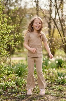 Легінси-кльош - бежевий