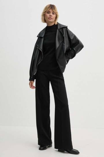 Шерстяной свитер Calvin Klein женский цвет чёрный лёгкий K20K207206 Шерстяной свитер Calvin Klein женский цвет чёрный лёгкий K20K207206
