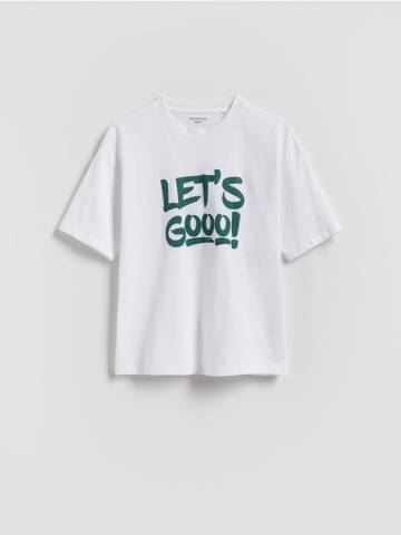 Reserved - Футболка з принтом - кремовий - 947EG-01X