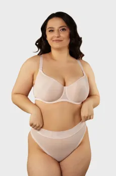 Женский пудровый бюстгальтер Розовый 80I brabrabra SLZ26201033