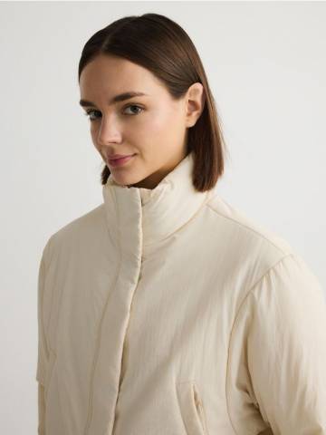 Reserved - LADIES` OUTER JACKET - кремовий - 7932B-01X Reserved - LADIES` OUTER JACKET - кремовий - 7932B-01X