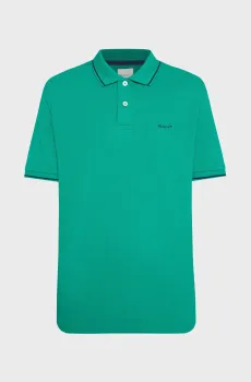 Мужское зеленое поло TIPPING SS PIQUE POLO Зеленый XL Gant 2062034
