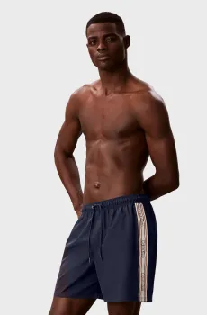 Мужские темно-синие плавательные шорты DRAWSTRING Синий S Calvin Klein LV00N61042