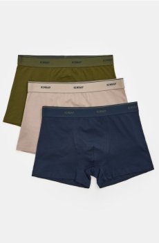 Бавовняні труси-боксери Classic 3 pack - різнобарвний