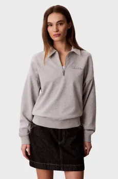 Женская серая спортивная кофта FRENCH TERRY Серый L Calvin Klein Jeans LV047E824G