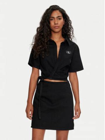 Calvin Klein Jeans Повсякденна сукня J20J223666 Чорний Slim Fit Calvin Klein Jeans Повсякденна сукня J20J223666 Чорний Slim Fit