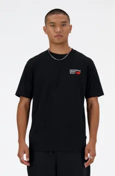 Мужская черная футболка Athletics Premium Logo Черный M New Balance MT41908BK