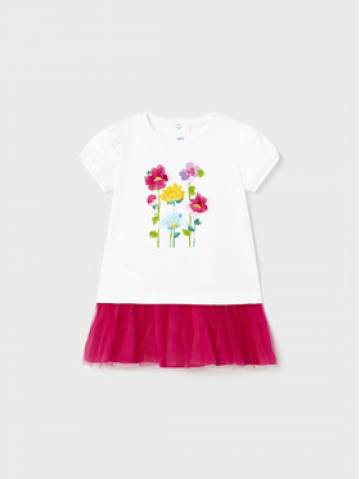 Mayoral Повсякденна сукня 1971 Білий Regular Fit Mayoral Повсякденна сукня 1971 Білий Regular Fit