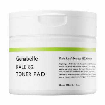 Тонер-пады для лица Genabelle Kale 82 Toner Pad, 240 мл, 60 шт Тонер-пады для лица Genabelle Kale 82 Toner Pad, 240 мл, 60 шт