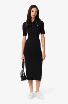 Женское черное платье Черный 34 Lacoste EF6301031