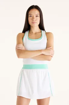 Женская белая юбка Tournament Novelty Skort Белый S New Balance WB61P32UWT