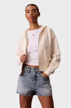 Женское белое худи MONOGRAM TERRY Белый XS Calvin Klein Jeans LV047F208G