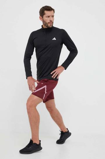Тренировочные шорты adidas Performance Pro Block цвет бордовый Тренировочные шорты adidas Performance Pro Block цвет бордовый