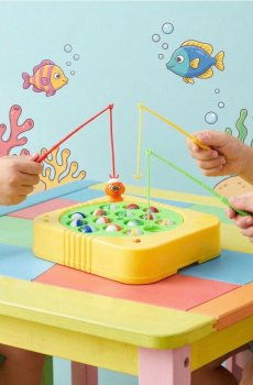 Іграшка-гра на спритність «ловіння рибок» - зелений