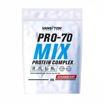 Протеин Vansiton Mega Protein Pro-70 Клубника, в порошке, 900 г Протеин Vansiton Mega Protein Pro-70 Клубника, в порошке, 900 г