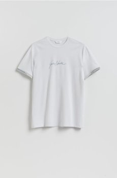 Reserved - Футболка regular з віскозою - світло-сірий - 478IW-09X