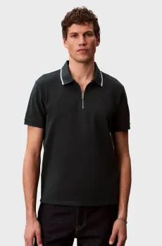 Мужское темно-зеленое поло TIPPED Зеленый L Calvin Klein LV04LF214G