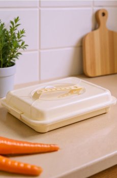 Контейнер для торта - кремовий