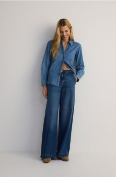 Reserved - Джинси широкого крою - темно-синій - YR249-59J