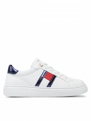 Tommy Hilfiger Снікерcи Flag Low Cut Lace-Up Sneaker T3A9-33538-1351 S Білий Tommy Hilfiger Снікерcи Flag Low Cut Lace-Up Sneaker T3A9-33538-1351 S Білий