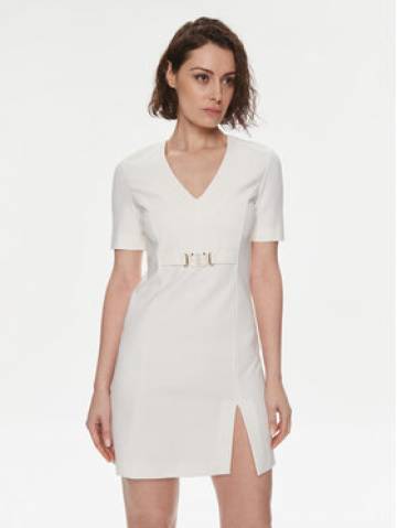 TWINSET Коктейльна сукня 241TP2275 Écru Regular Fit TWINSET Коктейльна сукня 241TP2275 Écru Regular Fit