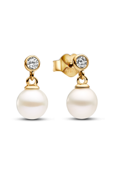 Сережки з обробленими культивованими прісноводними перлинами