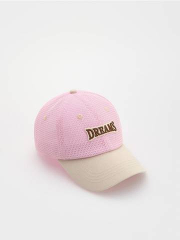 Reserved - GIRLS` PEAKED CAP - пастельний рожевий - 064EH-03X Reserved - GIRLS` PEAKED CAP - пастельний рожевий - 064EH-03X