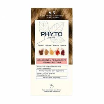 Безаммиачная крем-краска для волос Phyto PhytoColor Coloration Permanente 6.3 Темно-русый золотистый, 112 мл Безаммиачная крем-краска для волос Phyto PhytoColor Coloration Permanente 6.3 Темно-русый золотистый, 112 мл
