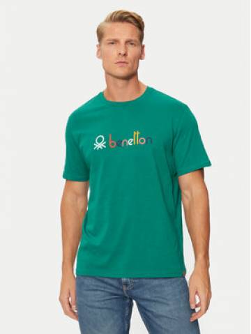 United Colors Of Benetton Футболка 3I1XU109Q Зелений Relaxed Fit United Colors Of Benetton Футболка 3I1XU109Q Зелений Relaxed Fit