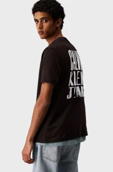 Мужская черная футболка PAINTED Черный XXL Calvin Klein Jeans J30J327523