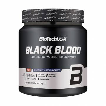 Предтренировочный комплекс BioTech USA Black Blood NOX+ Черника и лайм, в порошке, 340 г Предтренировочный комплекс BioTech USA Black Blood NOX+ Черника и лайм, в порошке, 340 г