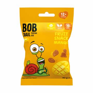 Фруктовый снек Bob Snail Манго, от 12 месяцев, 40 г Фруктовый снек Bob Snail Манго, от 12 месяцев, 40 г
